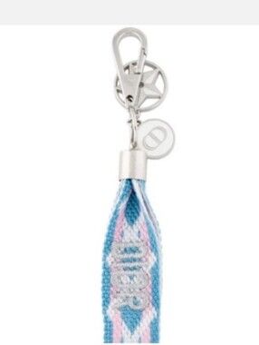 Dior Woven Keychain - Bag Charm 🩵🩷